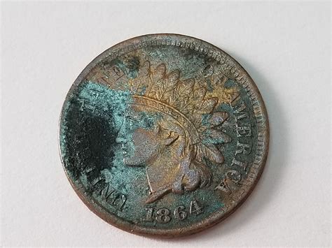 1864 L Indian Head Cent Penny High Grade Property Room