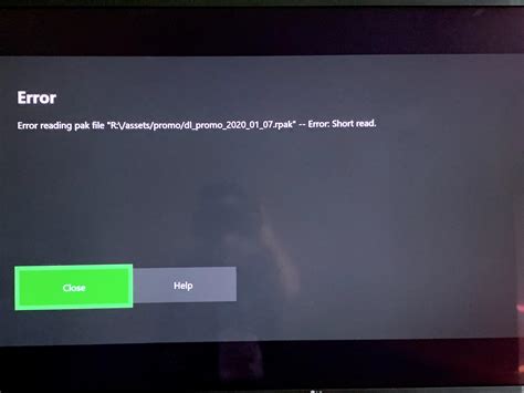 Does Anyone Know How To Fix This Error In An Xbox One X Ive Restarted