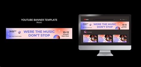 Free Psd Music Festival Youtube Banner Template