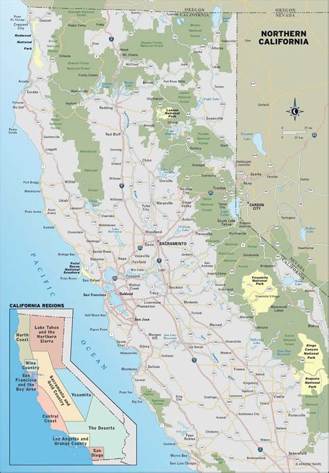 Camping California Coast Map