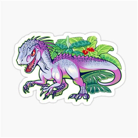 Indominus Rex Sticker For Sale By Colordrilos Redbubble