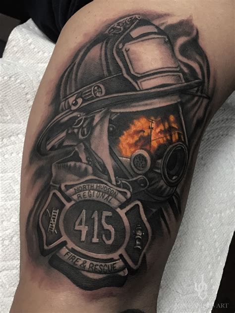 Firefighter Helmet Tattoo