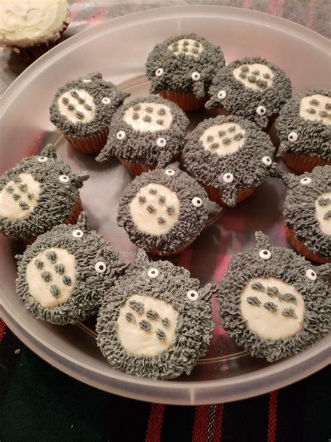 Totoro Cupcakes I Made For My Granddaughters 1st Birthday Birthday