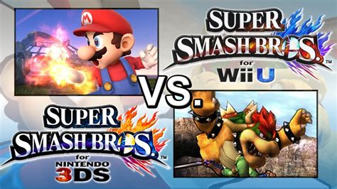Super Smash Bros 4 3ds Vs Super Smash Bros 4 Wii U Gameplay