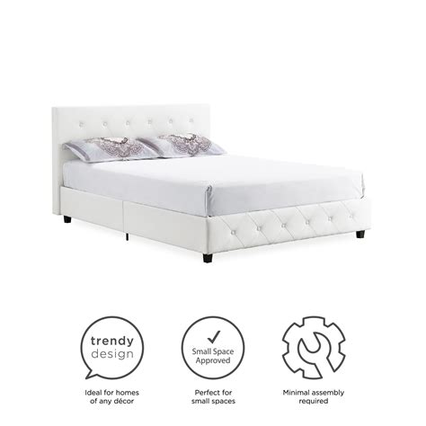Trend Alert The Dhp Dakota Upholstered Platform Bed Is The Perfect