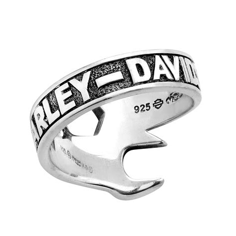Mens Sterling Silver Harley Davidson ® Wrench Ring By Mod ® Hdr0109