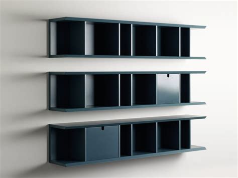 Open Horizontal Wall Cabinet With Drawers Harris Collection By Meridiani