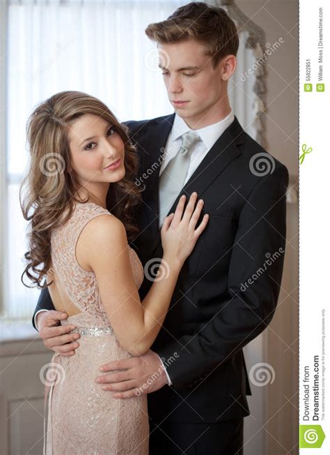 Dressed Up Teen Couple Stock Image Image Of Hand Girlfriend 55822851