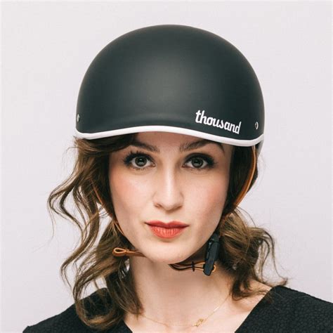 Thousand Bicycle Helmet Black Cyclechic Bike Ride Bicycle Helmet