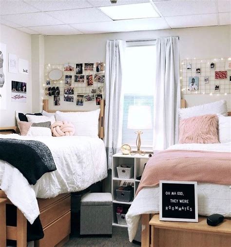 30 Cute Girl Dorm Room Design Ideas With Images Dorm Room Inspiration College Dorm Room