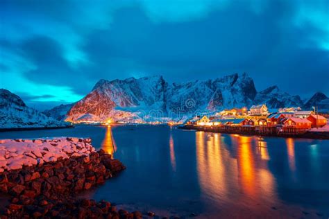Reine Village On Lofoten Islands Stock Image Image Of Barents