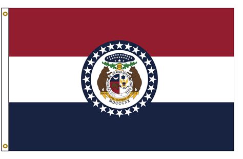 Missouri 5ftx8ft Nylon State Flag 5x8 Made In Usa 5x8