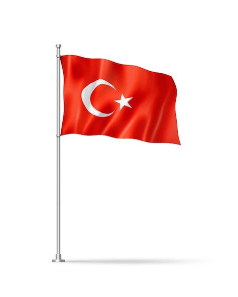 Premium Photo Turkish Flag Isolated On White