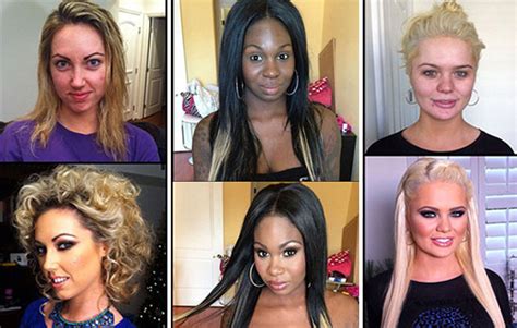 These Shocking Photos Of Porn Stars With And Without Makeup On Will