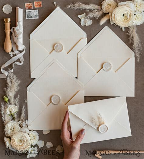 Wedding Invitations Velvet Envelopes