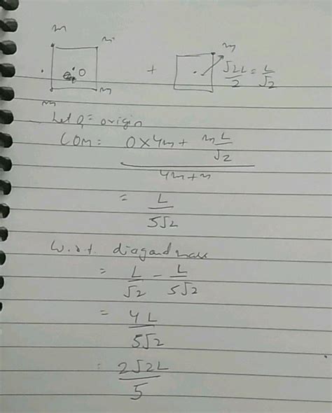 Six Identical Particles Each Of Mass M Are Arranged At The Corners Of A