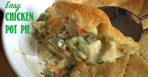 3 bake uncovered 25 to 30 minutes or until crust is golden brown. Easy Chicken Pot Pie Recipe - Mission: to Save