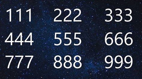 Seeing Repeating Numbers The Truly Meaning Of 111 To 999