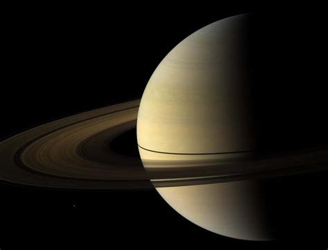 Jeux d'ombres sur Saturne, ses anneaux et ses satellites ...