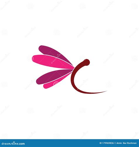 Dragonfly Logo Icon Vector Template Stock Illustration Illustration