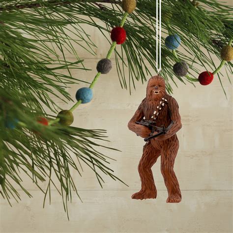 Hallmark Christmas Ornament Star Wars Chewbacca With Bowcaster Learn