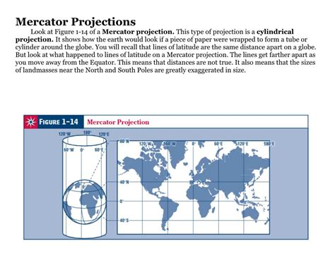 Mercator Projections Look At Figure 1 14 Of A Mercator Projection Docslib