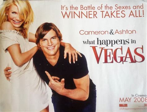 sold price what happens in vegas 40x30 movie poster from the 2008 romantic comedy starring