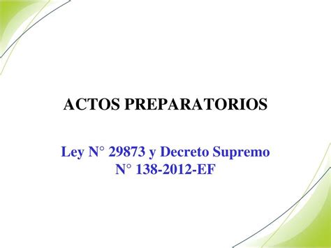 Ppt Actos Preparatorios Powerpoint Presentation Free Download Id
