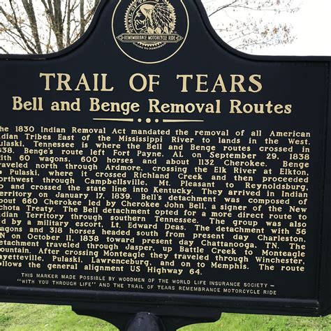Giles County Trail Of Tears Memorial Pulaski Tripadvisor