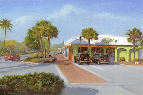 Village Cafe Siesta Key Painting By Shawn Mcloughlin
