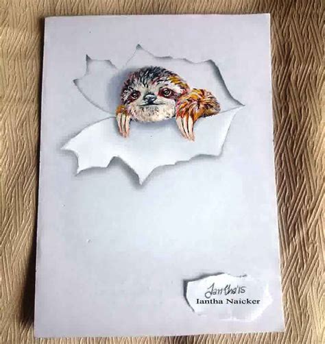3D Animal drawing between the lines ~ craft art ideas