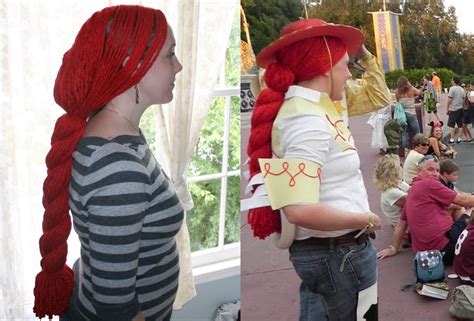 Diy Jessies Yarn Wig From Toy Story Yarn Wig Diy Wig Disney Dress Up