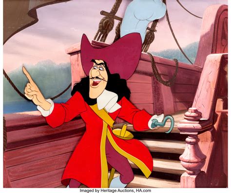 Peter Pan Captain Hook Animation Production Cel Original Art Walt