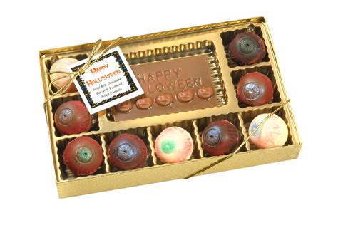Eyeball Chocolates For Halloween Available In Milk Dark Or White