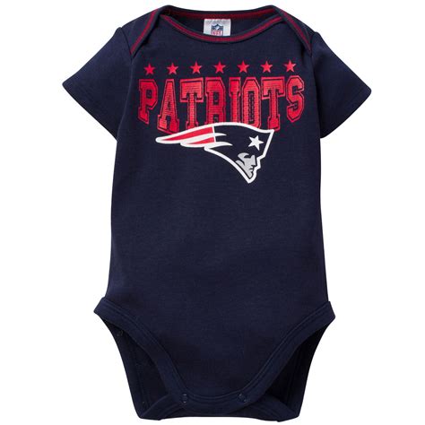 Patriots Baby 3 Pack Short Sleeve Onesies Babyfans