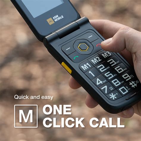 Agm M8 Flip Unlocked Seniors Big Button Easy Flip Mobile Phone 4g Dual
