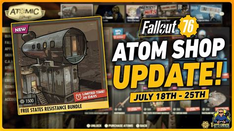 Fallout Atomic Shop Update July Th Th Youtube