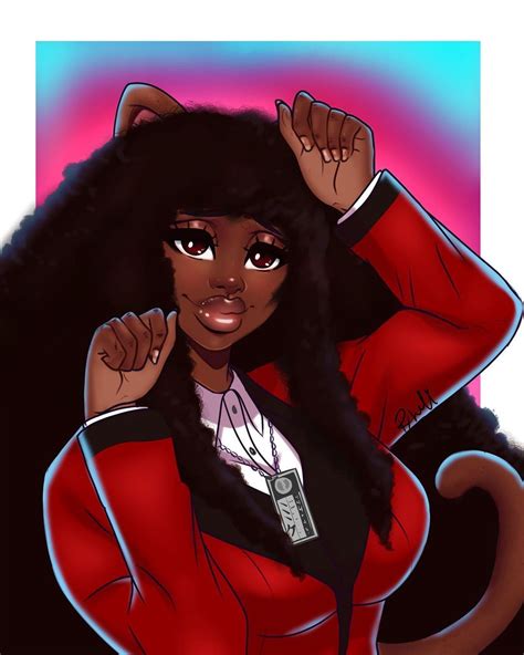 Pin By ♡ 𝐑𝐚𝐝 On Inspirational Tingz In 2021 Black Cartoon Characters Black Girl Anime Black