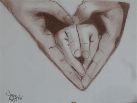 Apprenez à dessiner un coeur mignon facilement et étape par étape. Main Coeur Dessin Unique Images L Amour Maternel J Fais ...