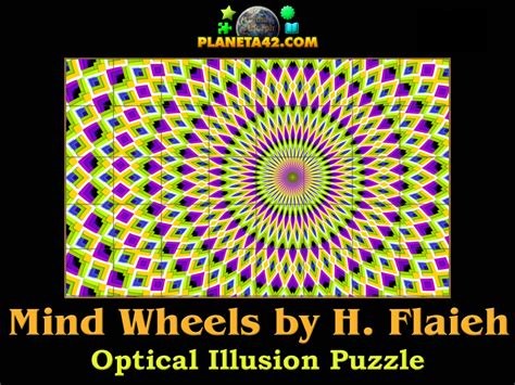 Optical illusion images optical illusions pictures illusion pictures illusion art trucage photo cool pictures funny pictures memes br mind tricks. Mind Wheels | Optical Illusion Puzzle