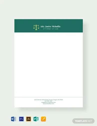 Download exceptional legal letterhead templates include customizable layouts, professional artwork and logo designs. FREE 12+ Sample Legal Letterhead Templates in AI | InDesign | MS Word | Pages | PSD | Publisher ...