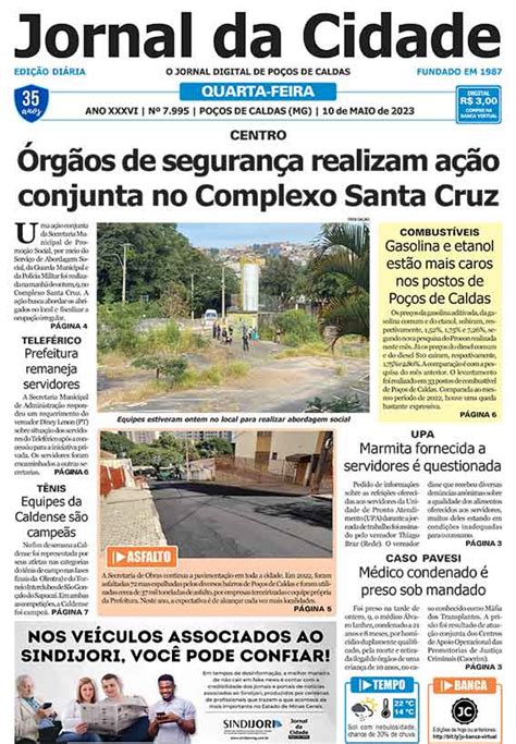 Jornal Da Cidade 10 De Maio De 2023 Jornal Da Cidade Notícias De