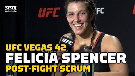 Felicia Spencer Says Kayla Harrison Would Be A Fun Fight Ufc Vegas Mma Fighting Youtube