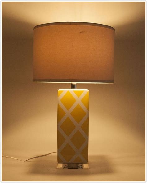 Modern Yellow Ceramic Table Lamp Lamps Home Decorating Ideas
