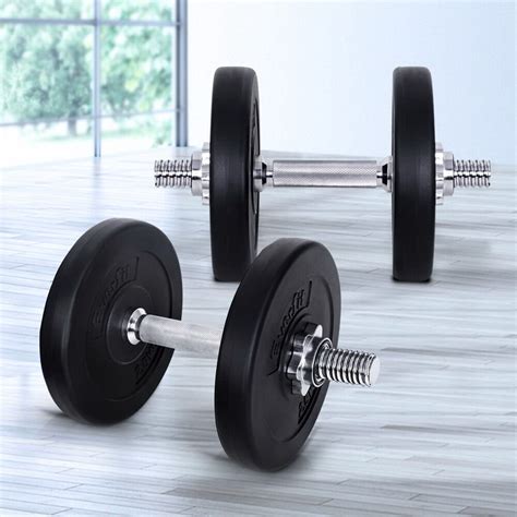 Everfit 15kg Dumbbell Set Weight Dumbbells Plates Home Gym Fitness