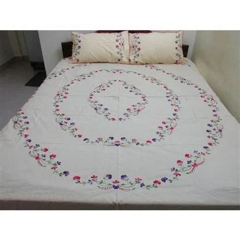 Double Embroidery Designer Bed Sheet Normal Wash At Rs 1695set In Coimbatore