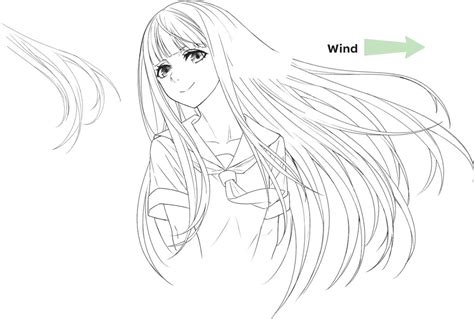 03 Hairstyles With Movement How To Draw Hairstyles For Manga Book