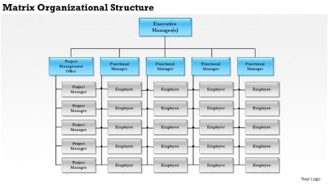 Business Framework Matrix Organizational Structure Powerpoint