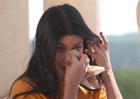Kourtney Kardashian Cries Over Anxiety About Getting Older Video Us Weekly