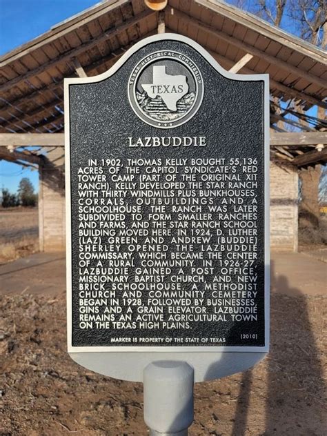 Lazbuddie Historical Marker
